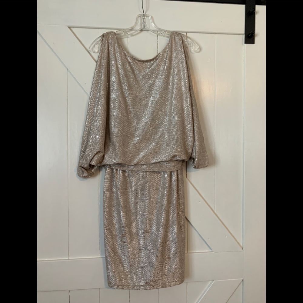 Gold metallic dress